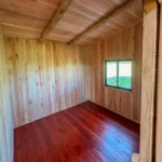 Habitación de la cabaña de madera Vistas de 44m²
